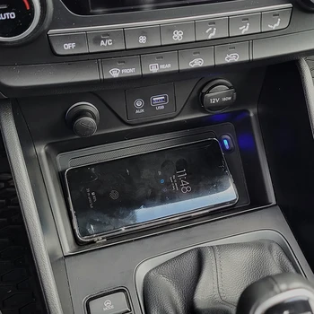 15W Auto QI bezdrôtovú nabíjačku na Hyundai Tucson 2015 2016 2017 2018 2019 rýchlo nabíjačka telefónu plnenie pad panel držiaka telefónu