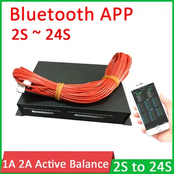 1A 2A Aktívne Balancer 2S ~ 24S Lítiové Batérie, Aktívny Ekvalizér, Bluetooth APP riadenie 48V 60V Li-ion Lipo Lifepo4 batérie BMS Rovnováhu