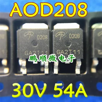 30pcs originálne nové AOD208 D208 54A/30V NA-252 N-kanálového MOSFET