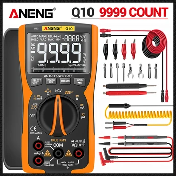 ANENG Q10 Multimeter Multi-funkcia Inteligentný Tester 9999 Slová, Pravda, Efektívna Hodnota Elektronických Komponentov Tester Nástroj