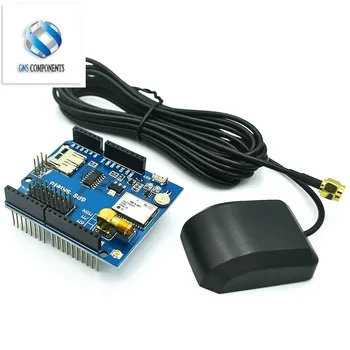 GPS Shield GPS záznam expansion board GPS modul s SD slot karty S Anténou pre Arduino Pre UNO R3