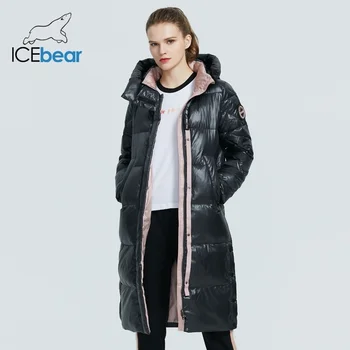ICEbear 2022 nový produkt žien vetrovka kvalitné módne dlhá srsť zime kvalitné dámske kabát GWD20155D