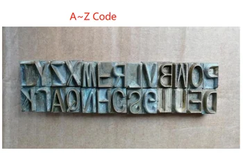 Náhradné Kód List 0-9 Abecedy A-Z Numerickej Pre 220v Ručné Pneumatiky Stamper Stroj Gumy Razenie Dreva