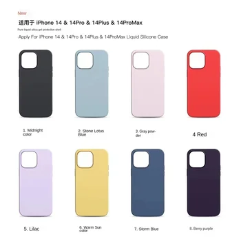 Platné pre iPhone14promax Apple 14 mäkké silikónové magnetické absorpcie telefón prípade 14pro čistá tekutina dve farebné tlačidlo model