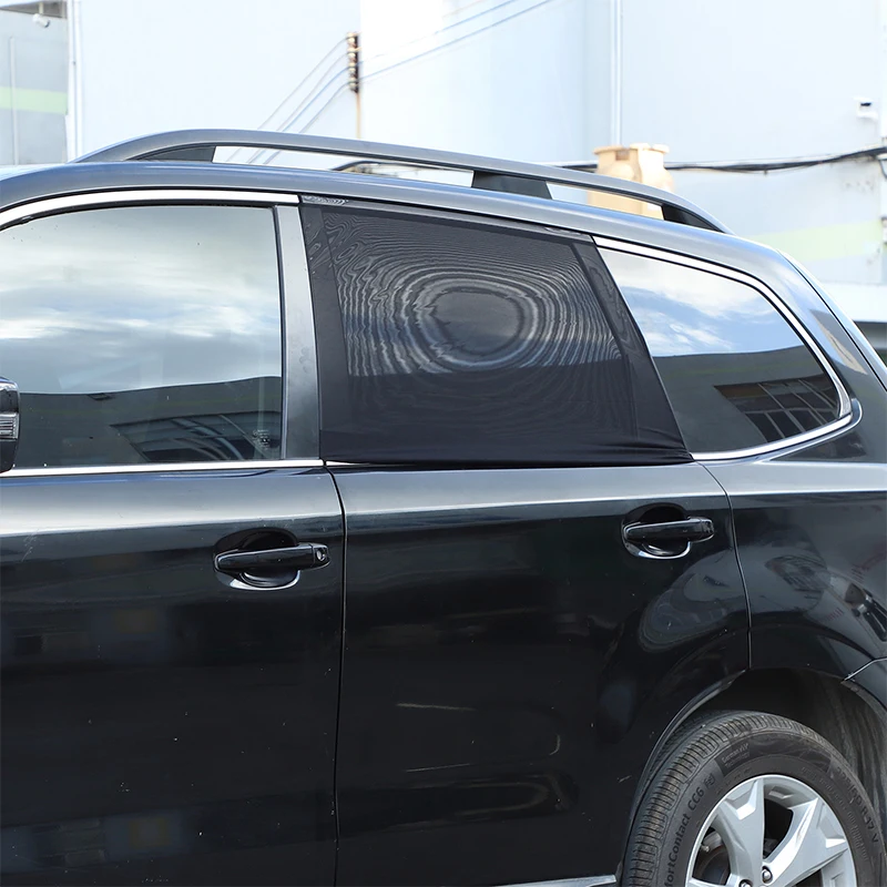 Pre Subaru Forester roky 2013-2018 elastické oka Čierne Zadné Okno Auta Opony Slnečník proti komárom Ochrana Hmyzu Čisté Auto Príslušenstvo - 2